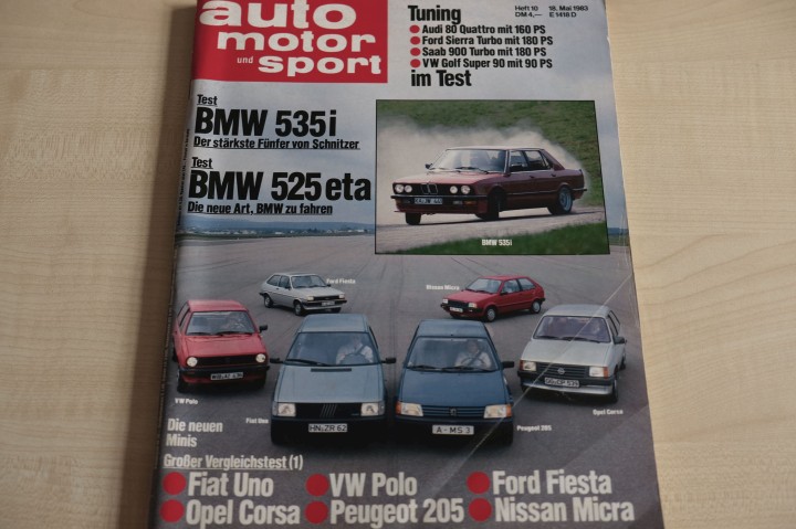 Deckblatt Auto Motor und Sport (10/1983)